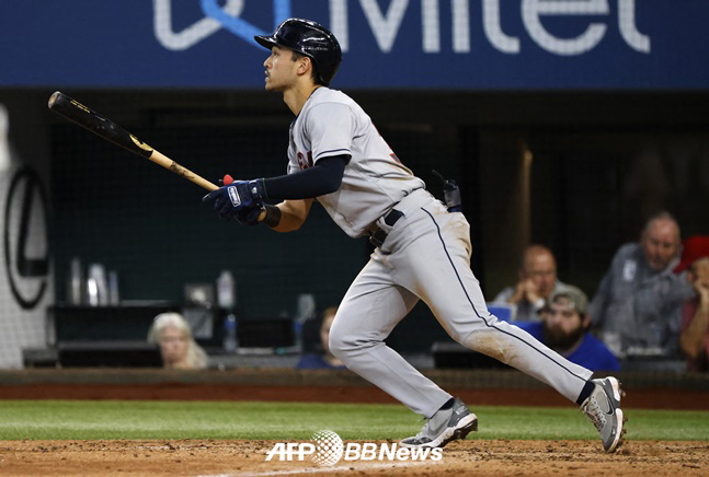 클리블랜드 외야수 스티븐 콴.  /AFPBBNews=뉴스1