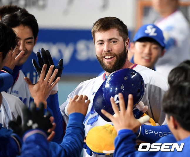 삼성 시절 다린 러프(가운데).  /사진=OSEN