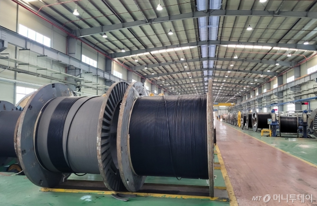 28일 베트남 호치민에서 1시간 정도 떨어진 동나이 2공단에 위치한 LSCV 공장에 수출 전 상품들이 놓여 있다. / 사진 = 오진영 기자