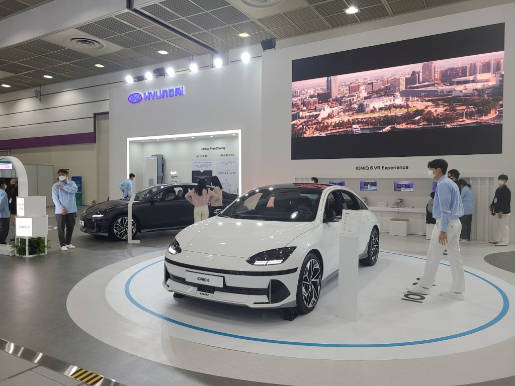 GBW 2022에 전시된 아이오닉 6./사진=이태성기자
