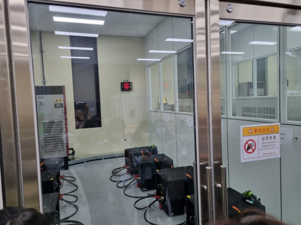 배터리 팩 잔존가치 검사장/사진=최민경 기자