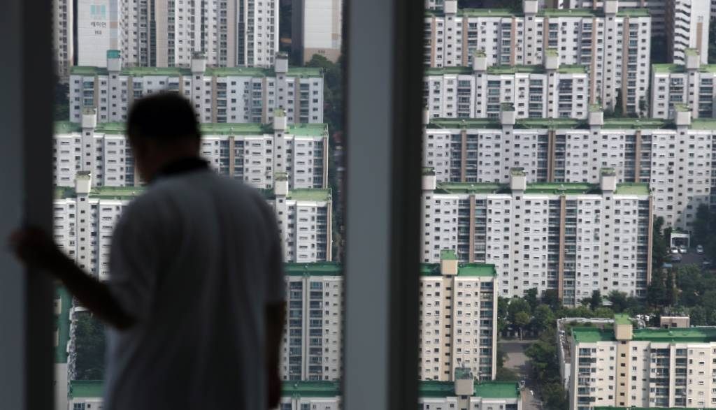  롯데월드타워 서울스카이에서 바라본 서울시내 아파트. /사진제공=뉴스1