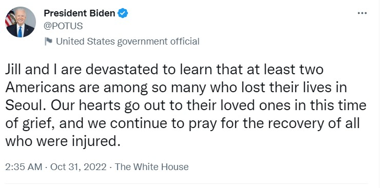 /사진=조 바이든 미국 대통령 트위터