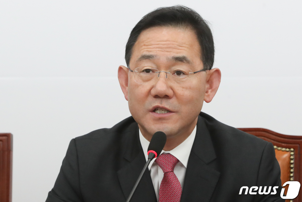 주호영 국민의힘 원내대표가 17일 서울 여의도 국회에서 열린 비상대책위원회의에서 발언하고 있다. 2022.11.17/뉴스1  Copyright ? 뉴스1. All rights reserved. 무단 전재 및 재배포 금지.