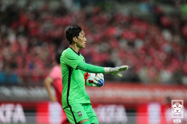 대한민국 축구대표팀 골키퍼 김승규. /사진=대한축구협회