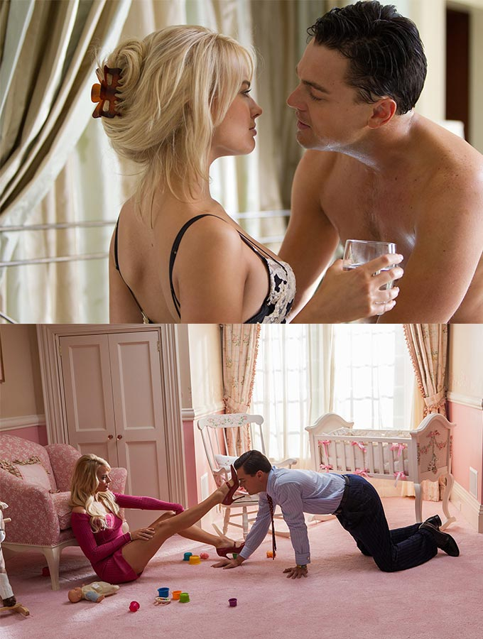 할리우드 배우 마고 로비, 레오나르도 디카프리오./사진=영화 '더 울프 오브 월스트리트' 스틸컷