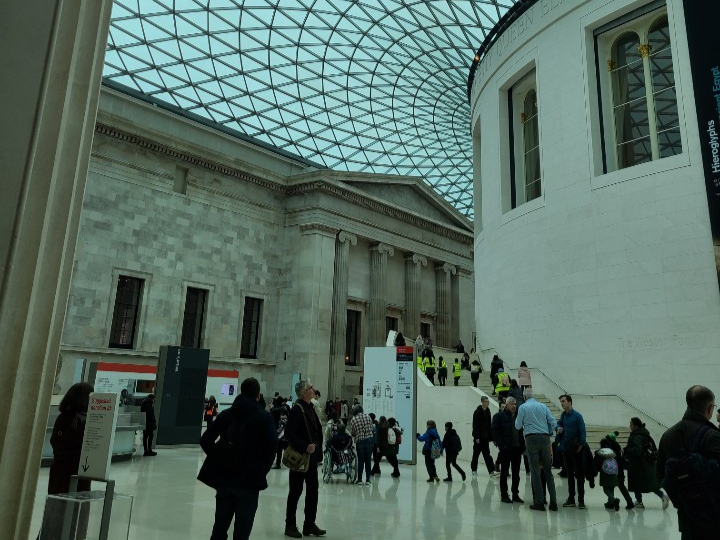 대영박물관 내 사람들 /사진=박미리 기자
