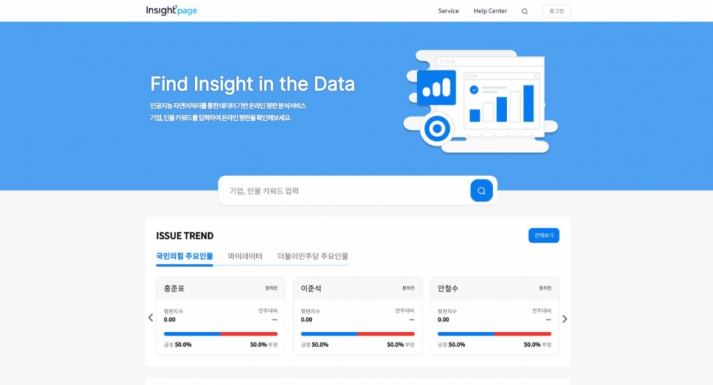 인사이트페이지 홈페이지/사진제공=핀인사이트