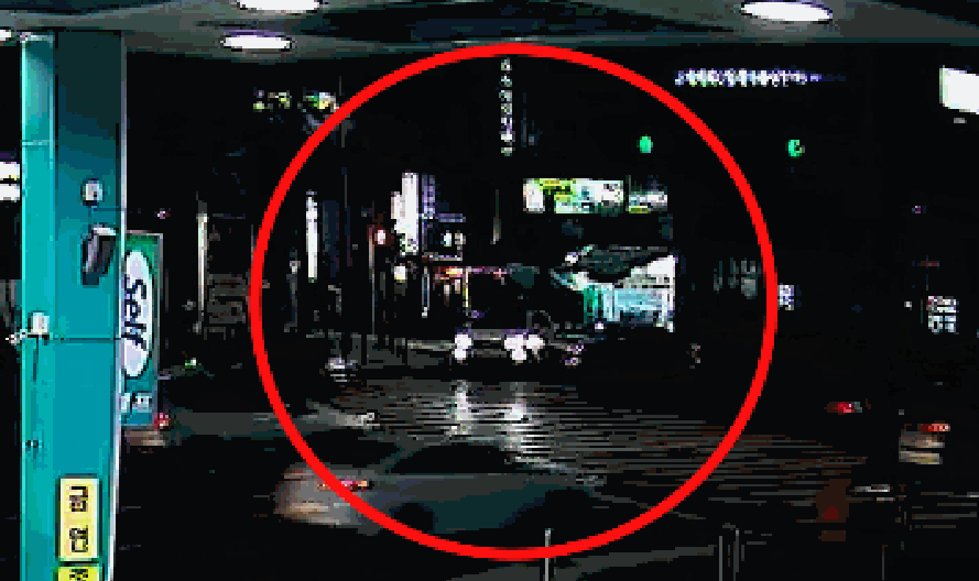 지난 20일 오후 10시쯤 경기도 고양시 한 삼거리에서 살인사건 피의자 30대 남성이 음주운전을 하던 중 직진을 하던 택시와 접촉사고가 났다./사진=독자 제공