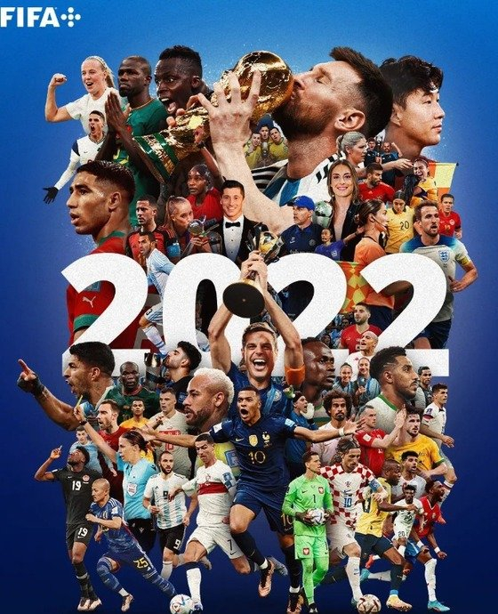 2022년을 마무리하는 게시글에 얼굴을 올린 손흥민(FIFA 월드컵 인스타그램 캡처)