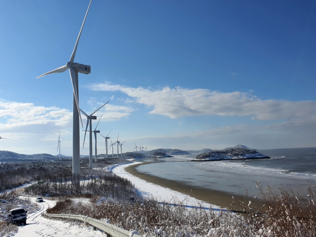 신안그린에너지 육상풍력단지 /사진=포스코인터내셔널