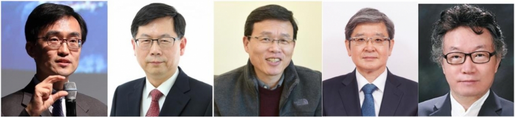 왼쪽부터 정용훈 카이스트(KAIST·한국과학기술원) 원자력및양자공학과 교수, 백원필 한국원자력학회장(한국원자력연구원 책임연구원), 조건우 한국원자력안전기술원(KINS) 박사, 정동욱 중앙대 에너지시스템공학부 교수, 서균렬 서울대 원자핵공학과 명예교수. 머니투데이는 이들 전문가 5명에게 후쿠시마 오염수에 대한 평가 등을 문의했다. / 사진=머니투데이DB