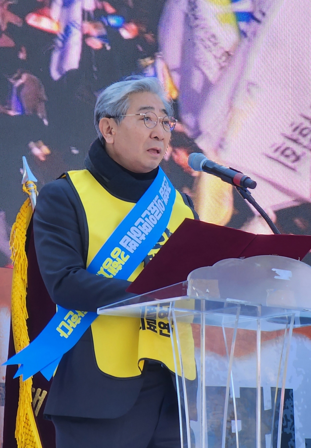 이날 윤동섭 대한병원협회장은 격려사에서 "간호법을 제정하면 환자의 안전에 큰 문제가 발생할 수 있다"며 간호법 철폐를 주장했다./사진=정심교 기자