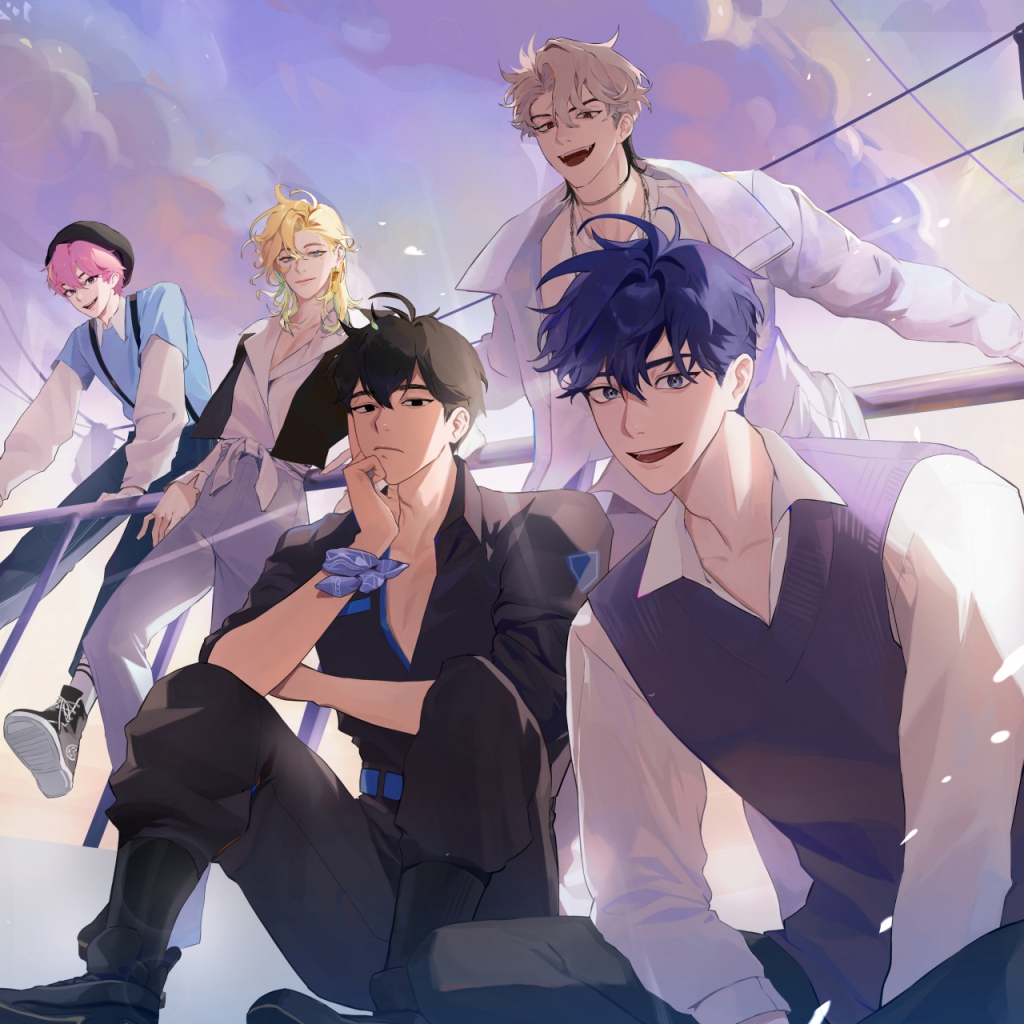  가상인간 아이돌 그룹 '플레이브(PLAVE)' 단체사진 