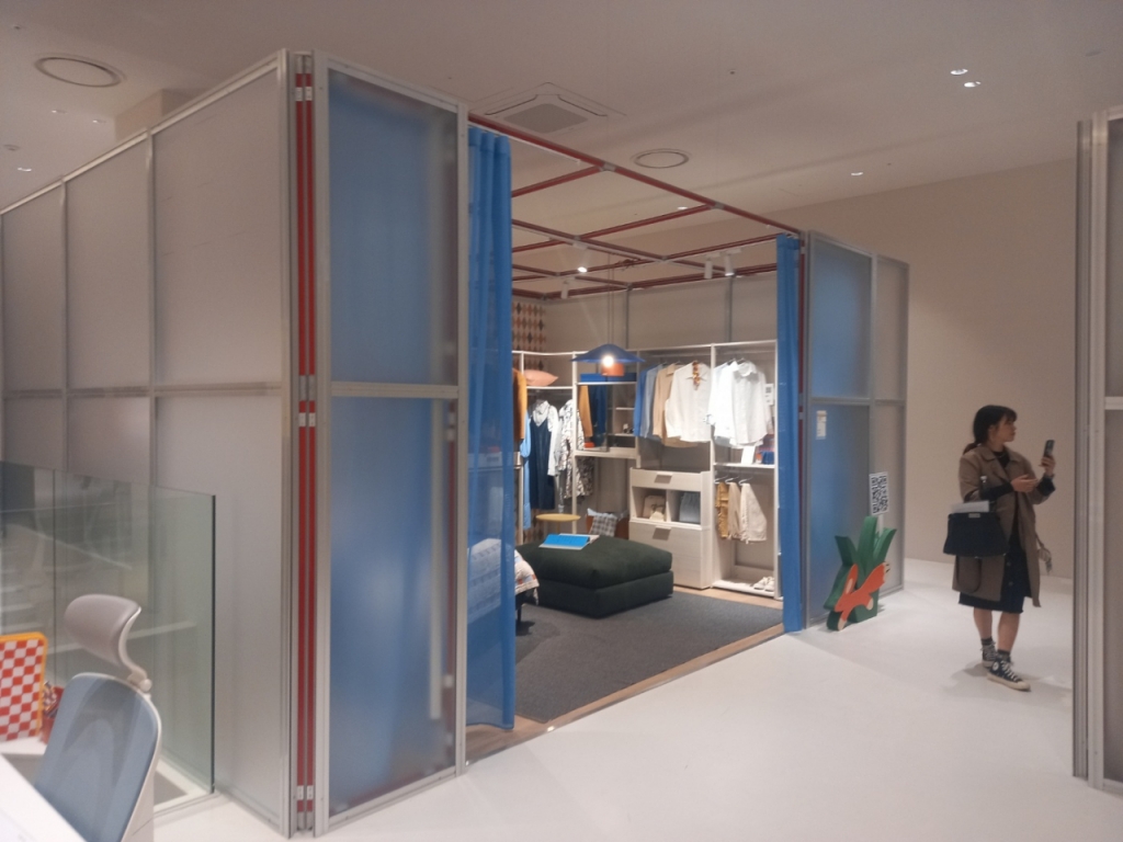 한샘 디자인파크의 큐레이션 박스. 7~10평 공간을 디자인해두고 인테리어 영감을 받게 했다./사진=김성진 기자. 