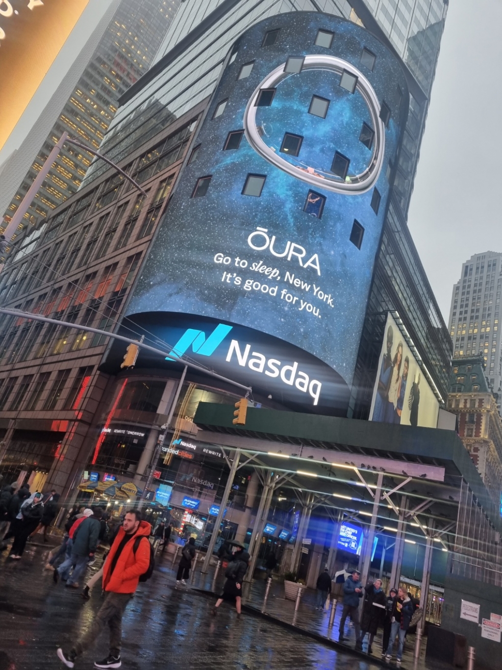 뉴욕 맨해튼 나스닥 전광판 /사진= 박준식 기자