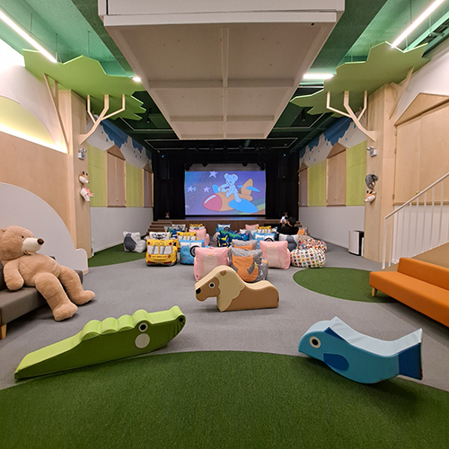 키즈 카페와 RNR의 시네마 솔루션을 결합한 파주 소재 '밀크북 바이 모노플렉스' /사진제공=RNR