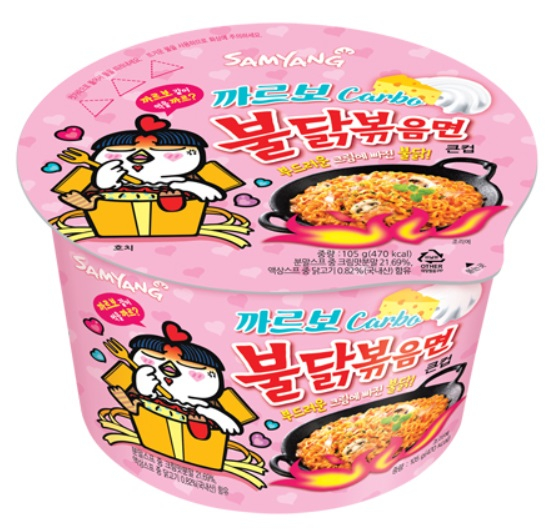 삼양식품이 2018년 출시한 까르보불닭볶음면. /사진제공=삼양식품