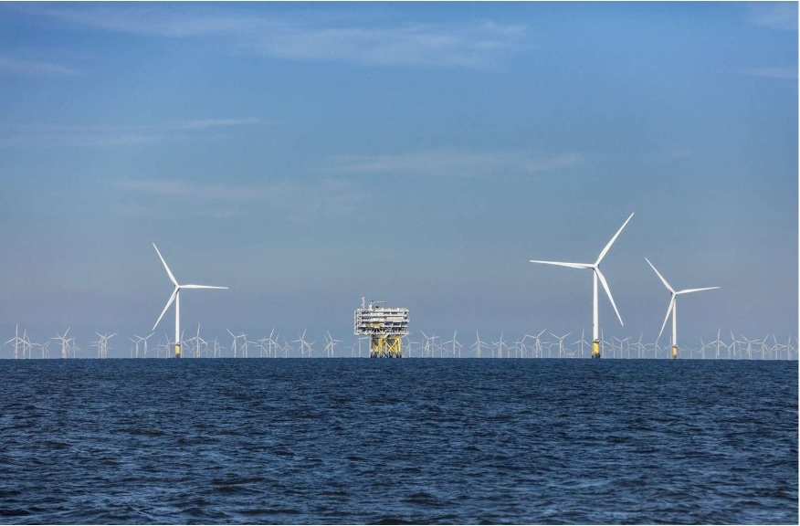 영국 버보뱅크 익스텐션 해상풍력 단지 전경/사진출처=오스테드 