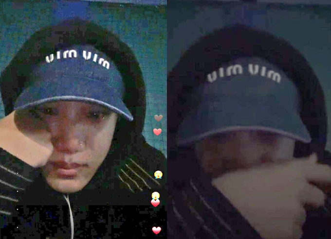 /사진=카이 인스타그램 라이브방송 캡처