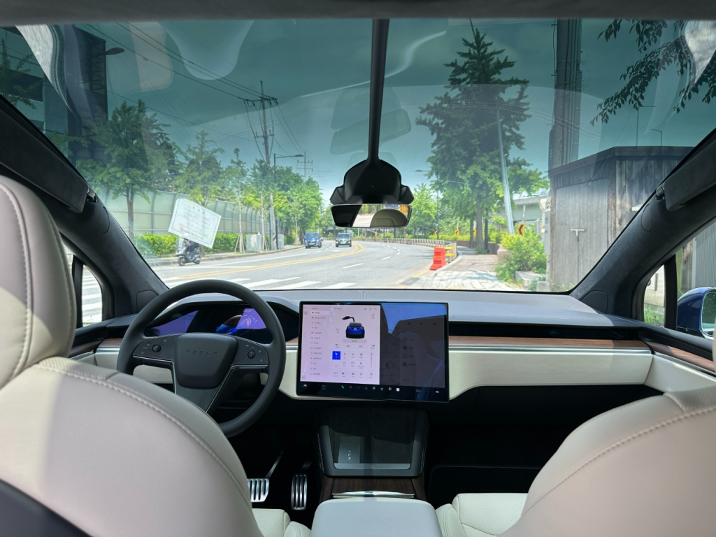 테슬라 모델X 듀얼모터 상시 사륜구동/사진=이강준 기자