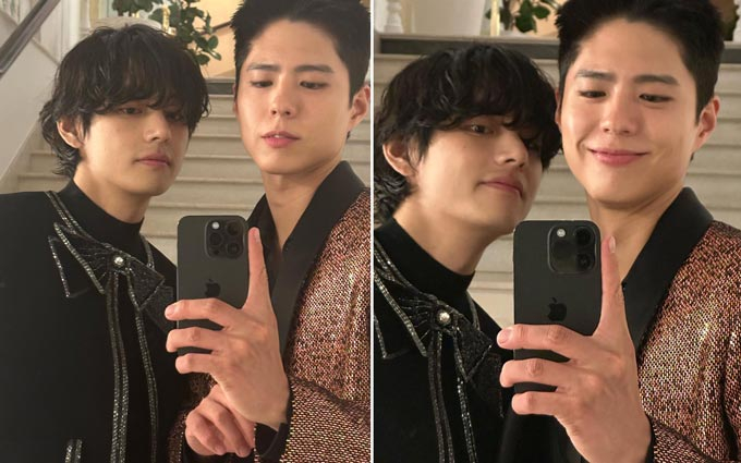 그룹 방탄소년단(BTS) 뷔, 배우 박보검./사진=뷔 인스타그램