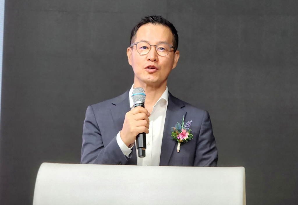 이날  신동우 글락소스미스클라인 컨슈머헬스케어 코리아 대표는 내년 2월, 헤일리온 코리아로 사명을 변경할 계획이라고 밝혔다. /사진=정심교 기자