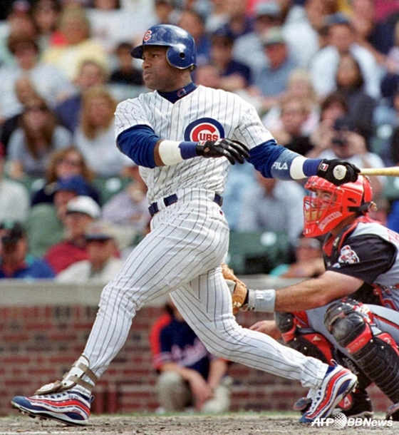 1999년 시카고 컵스 소속의 새미 소사.  /AFPBBNews=뉴스1