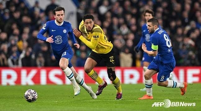 주드 벨링엄의 UCL 경기 모습. /AFPBBNews=뉴스1