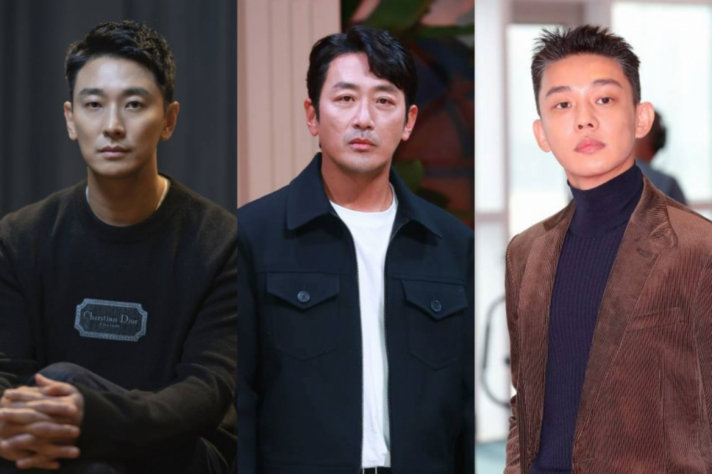 (왼쪽부터) 배우 주지훈, 하정우, 유아인 /사진=머니투데이 DB