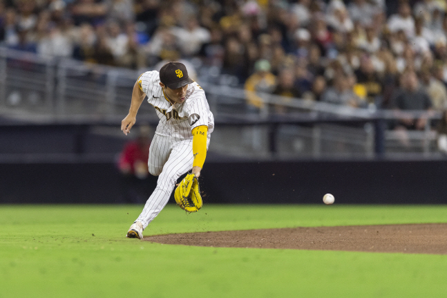 김하성의 수비 모습. /사진=샌디에이고 파드리스 트위터 갈무리