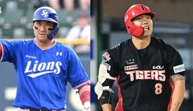 김태군(왼쪽)과 류지혁. /사진=OSEN