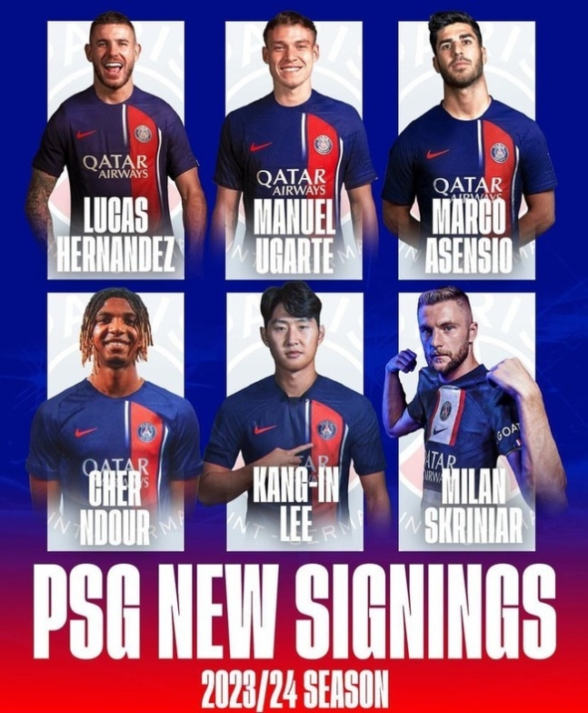 파브리시오 로마노가 예상한 PSG 이적 선수 6명. /사진=파브리시오 로마노 SNS