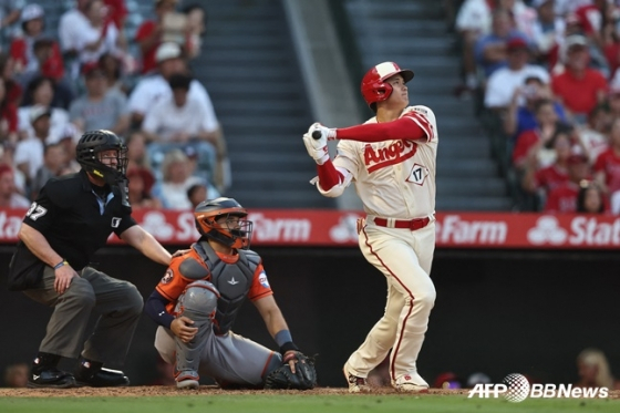오타니의 타격 모습. /AFPBBNews=뉴스1