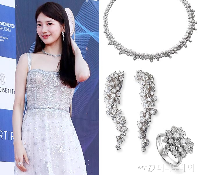 가수 겸 배우 수지, 럭셔리 주얼리 브랜드 '다미아니' 미모사 컬렉션 주얼리./사진=김창현 기자 chmt@, 다미아니(DAMIANI)