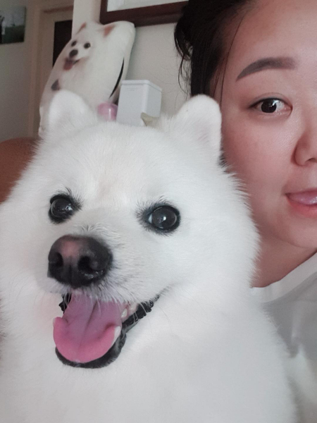 아름다운 은진씨와 꾸꾸, 두 존재./사진=꾸꾸 보호자님