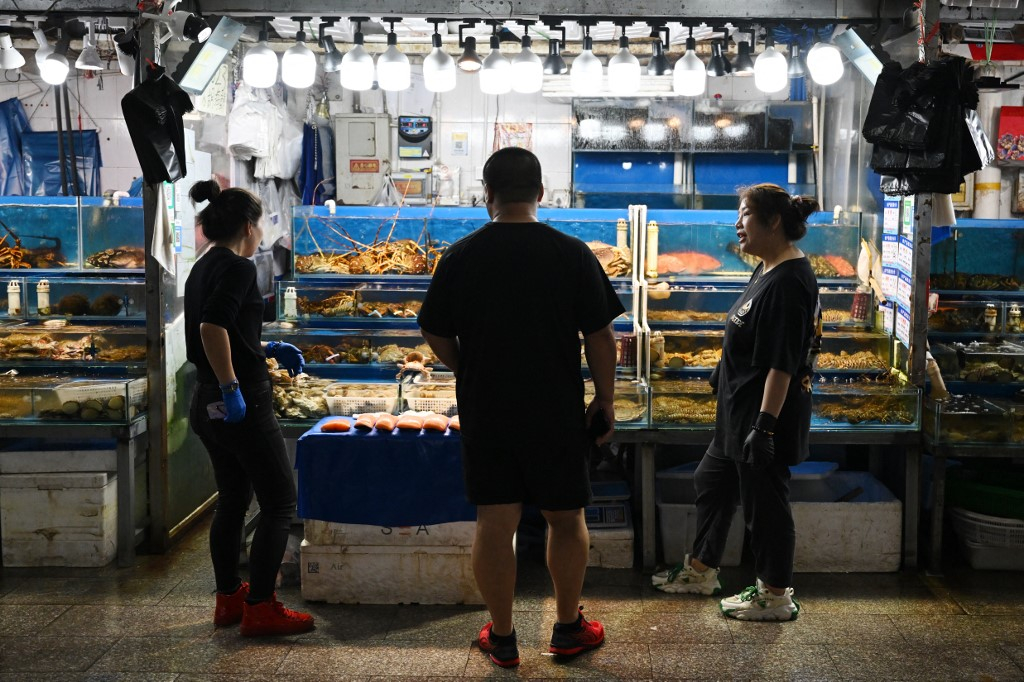 중국의 한 수산시장/AFPBBNews=뉴스1