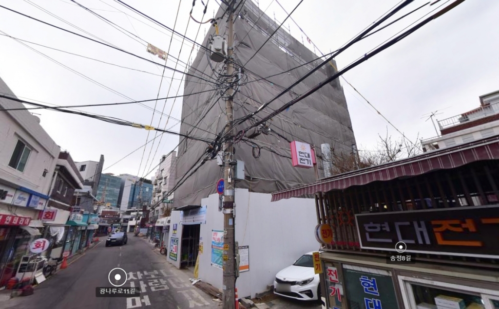 가수 홍진영이 매입한 서울 송정동 건물. /사진=네이버 로드뷰