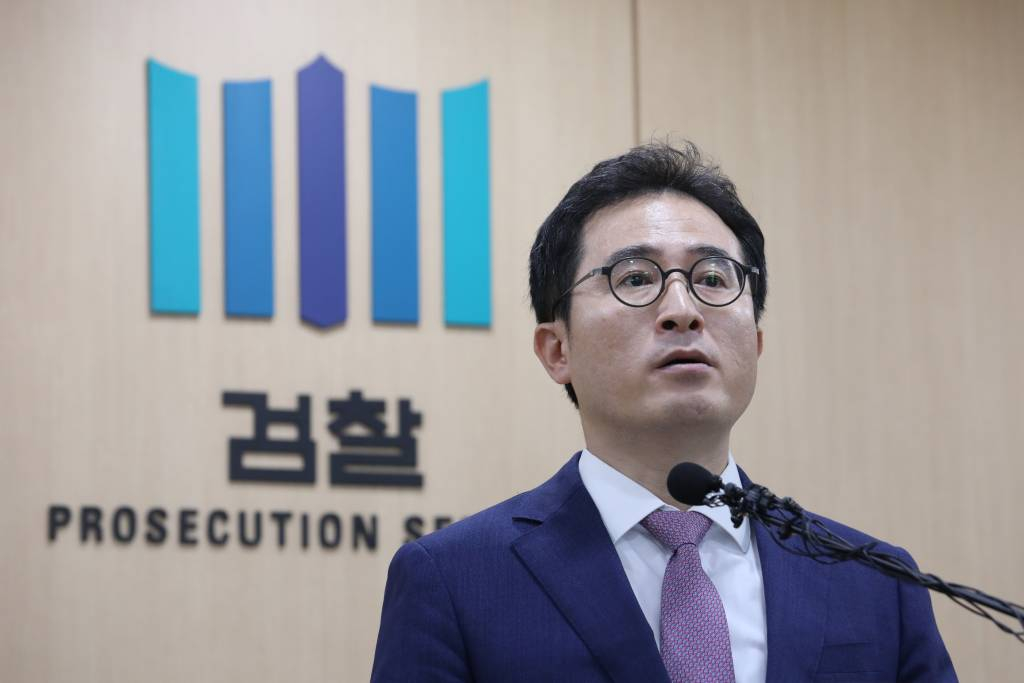 전무곤 차장검사가 2023년 8월24일 오전 서울 송파구 서울동부지방검찰청에서 새마을금고 임직원 등 금품비리 사건 수사결과 브리핑을 하고 있다. /사진=뉴시스