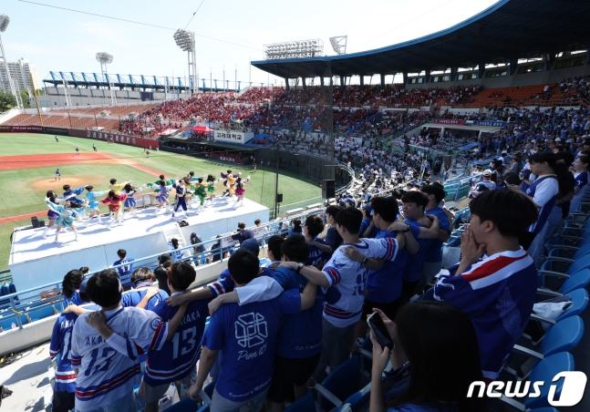 2023 정기 고연전 야구 경기가 열린 서울 목동야구장의 모습. /사진=뉴스1