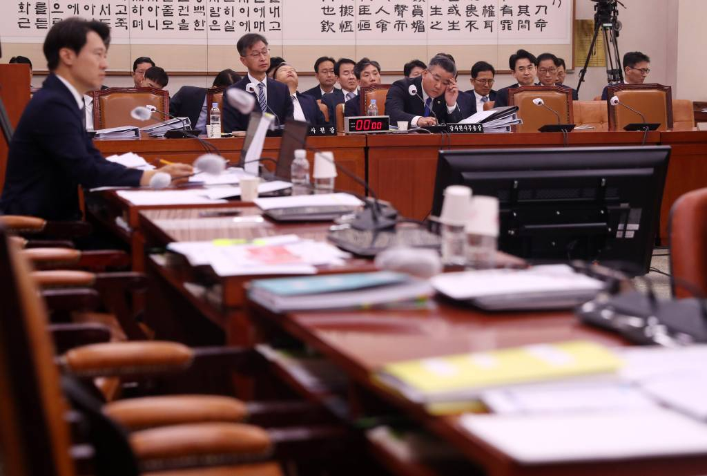 13일 오전 서울 여의도 국회에서 열린 법제사법위원회의 감사원에 대한 국정감사가 파행되고 있다. 2023.10.13. /사진=뉴시스