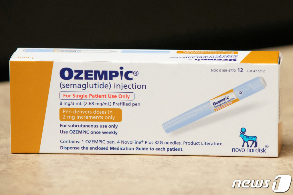 (프로보 로이터=뉴스1) 강민경 기자 = 덴마크노보노르디스크의 당뇨 치료제 오젬픽. /2023.5.3  ⓒ 로이터=뉴스1  Copyright ? 뉴스1. All rights reserved. 무단 전재 및 재배포 금지.
