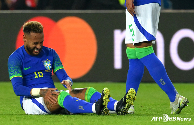 이전에도 부상을 당한 네이마르. /AFPBBNews=뉴스1