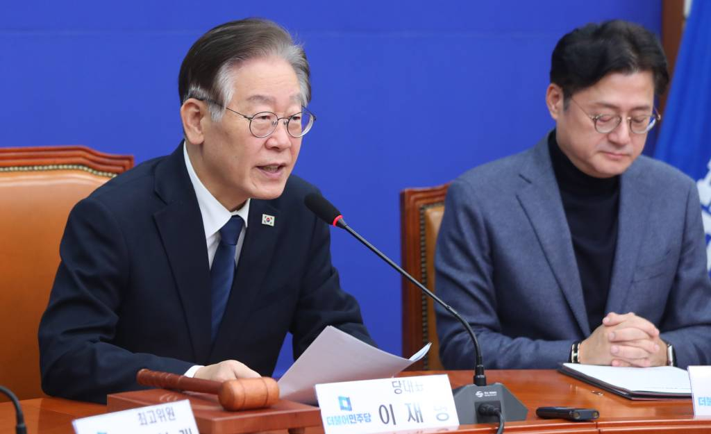 35일만에 당무에 복귀한 이재명 더불어민주당 대표가 23일 오전 서울 여의도 국회에서 열린 최고위원회의에서 발언하고 있다. 2023.10.23. /사진=뉴시스