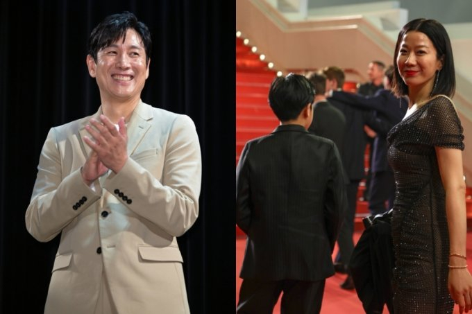 (왼쪽부터) 제76회 칸 국제영화제를 위해 프랑스 칸을 찾은 배우 이선균, 전헤진 /사진=뉴스1