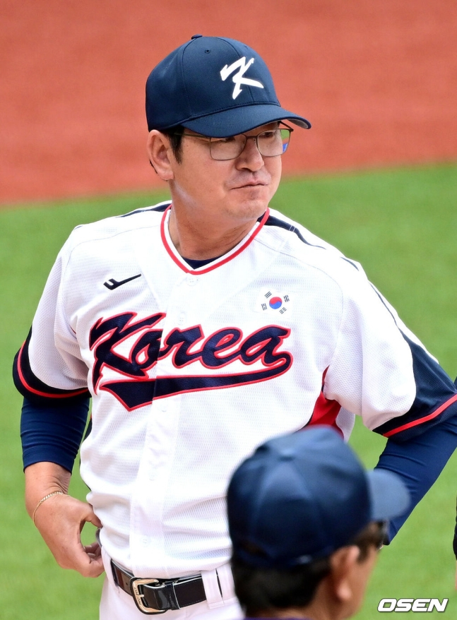 2022 항저우 아시안게임 당시 류중일 대표팀 감독.