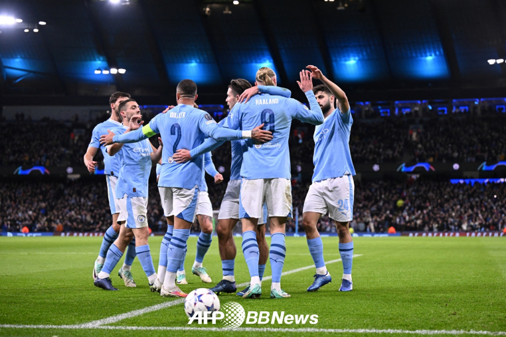 맨체스터 시티 선수들. /AFPBBNews=뉴스1