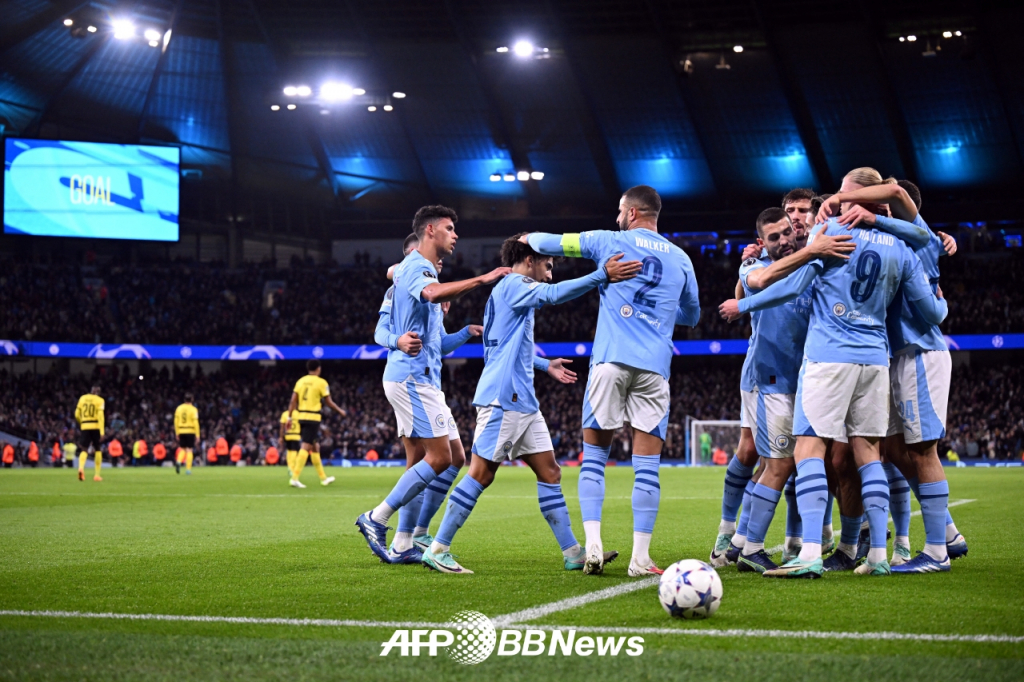 맨체스터 시티 선수들. /AFPBBNews=뉴스1