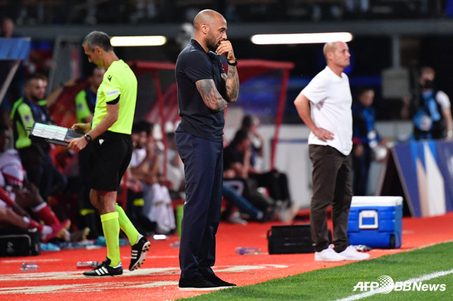 티에리 앙리 감독. /AFPBBNews=뉴스1