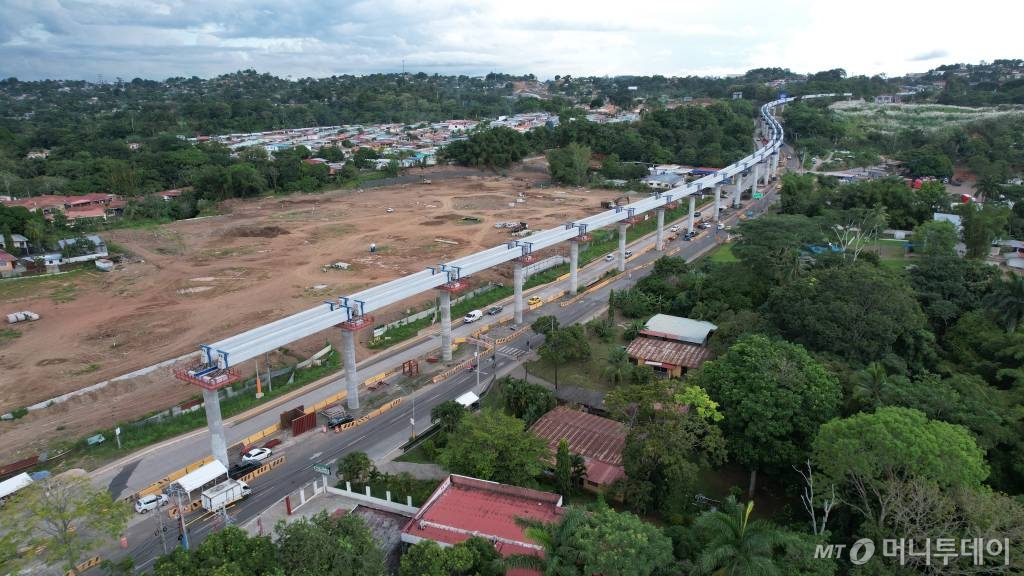 현대건설 파나마 메트로 3호선 본선 공사 현장 현재 모습 /사진=현대건설